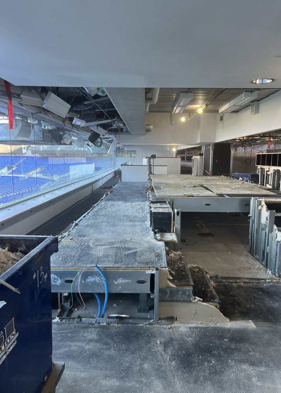 Renovations at the Press Box in M&T Bank Stadium