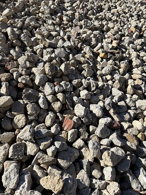 Close up of crushed concrete available for sale