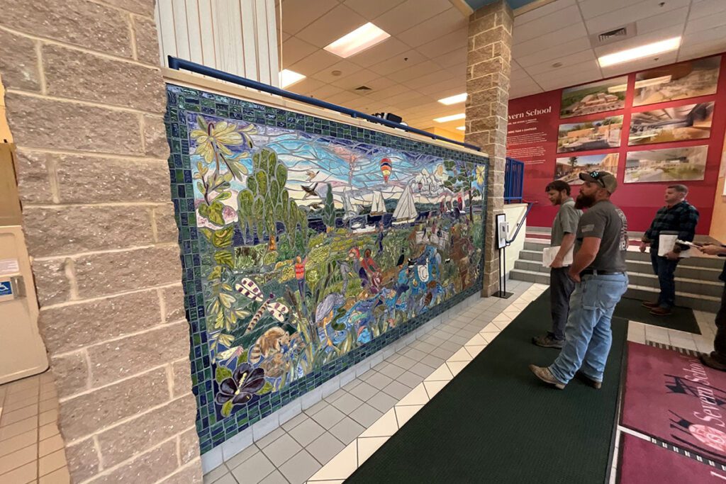 The full mural