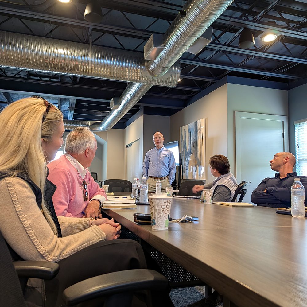 Smart Demolition Luncheon Attendees at a luncheon listening to the presentation from Cass Gibson