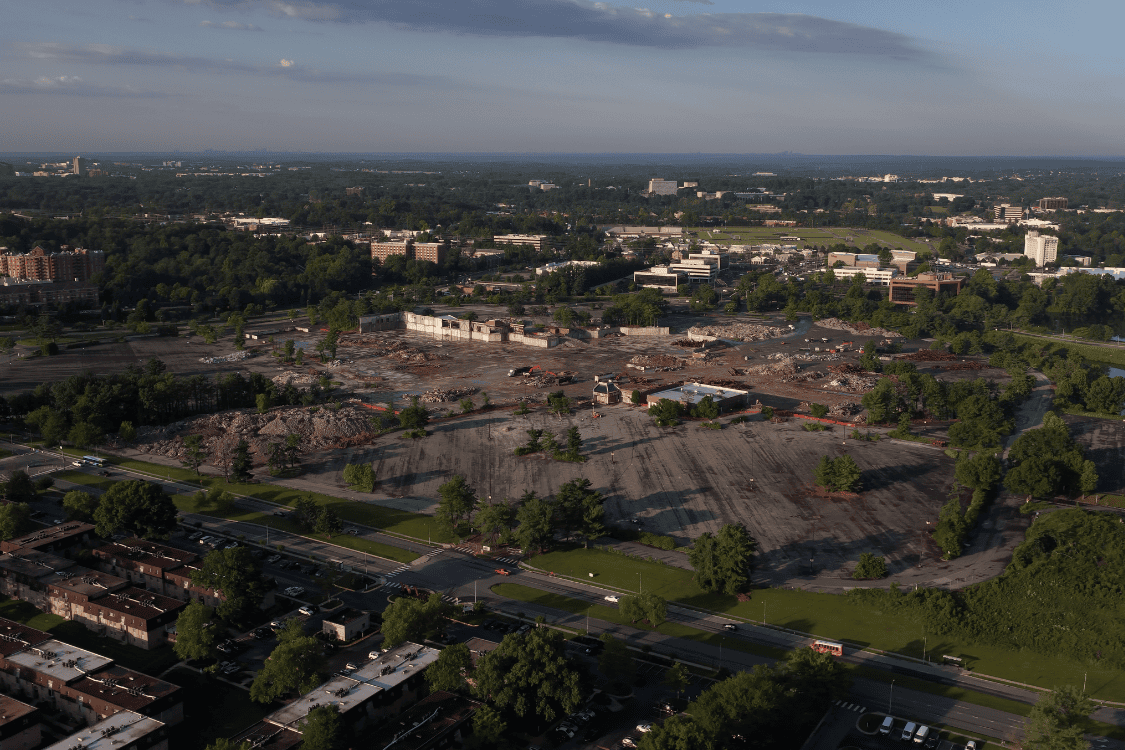 Final site after major demolition