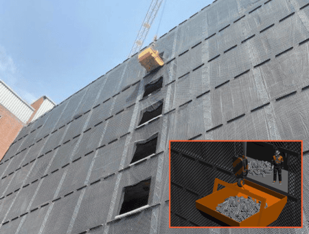 crane maneuvering skid pan
